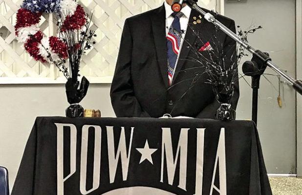 Commander Harrison of American Legion Post 422