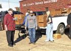 Rotarians, Interact students, Hot links box truck, and 100 food-filled boxes Rotarians, Interact students, Hot links box truck, and 100 food-filled boxes
