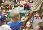 Kerry the Critter Guy of Northeast Texas Exotic Animals visited the Pittsburg Camp County Public Library on June 15 and brought a few of his favorite friends with him. Kangaroos and boa constrictors