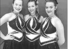 Advancing to State in an ensemble are pictured left to right, Marandy Burrow, Maci Manley, and MyKinsey Fry. Article Image Alt Text