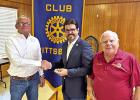From left to right: Rotary President Bill Dixon, Representative Cole Hefner, and David Grundish. COURTESY PHOTO From left to right: Rotary President Bill Dixon, Representative Cole Hefner, and David Grundish. COURTESY PHOTO