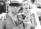 Pain or Pleasure artists Michael Goodson, left, and Gary McCinton show off trophies they won at Ink Life Tattoo & Music Festival. Article Image Alt Text