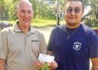 Elvis from Anvil Brewery won first place in the Peach Dessert contest, of which there were several delectable delights. GAZETTE PHOTOS / ELIZABETH LANNING Leftovers from Pioneer Days