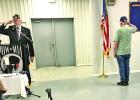 With Air Force Commander Harrison, Bill Guy, Navy, of allegiance