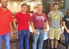 Film Scholar Evan Sears, Director Brian Ramirez, NTCC Vice President Dr. Jonathan McCullough, Producer, Victor Diaz and Honors Coordinator, Andrea Reyes Shelby Research Team re-connects with former NTCC Vice President, Dr. Herb Riedel