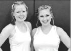 The 2019-2020 Twirler line co-captains are Skyler Brown (left), and Sydney Smith. Article Image Alt Text