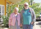 Kellye Hubbell is battling breast cancer. She and her husband Shiles were awarded the funds raised by Paint Pitt Pink. GAZETTE PHOTO / RYLEIGH STEGALL Chili cook-off and fundraiser supports cancer survivor