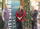 (Left to right) City Manager Clint Hardeman, Community Development Director Niecy Baum, and Mayor David Abernathy have led the city in increased business and economic growth as well as increased city infrastructure in the past year. COURTESY PHOTO Year in Review 2022