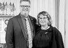 GAZETTE PHOTO / ELIZABETH LANNING Ian Griffin and his wife, Wibke; Griffin reminded veterans of the importance of telling their stories to the next generation so that Veteran’s Day will never lose its meaning. The importance of Veteran’s Day to the next generation: will it diminish?
