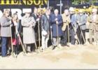 GAZETTE PHOTO / MARK HENRY Cypress Bank held a groundbreaking ceremony Nov. 12 at their soon-to-be new location, located at 1312 South Jefferson, Mount Pleasant, Texas. It is estimated to take nine months to complete. From left to right: Kerry Wooten, Tim Cypress Bank breaks ground on new location