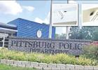 GAZETTE PHOTOS / LYNDA STRINGER The Pittsburg Police Department located on s. Greer Blvd. was the victim of a spray of at least four bullets from unknown suspects last Wednesday night, Aug. 28. Police are working with multiple law enforcement agencies to Article Image Alt Text
