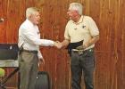 Mayor David Abernathy (left) and Randy Henderson (right) PHS Class of ’64 celebrates 60th reunion