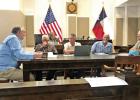 County Judge A J Mason, Commissioners Steve Lindley, Perry Weeks, Tommy Rozell, and Jed Hefner
