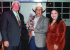 Manuel and Blanca Alvarez, Aubrey E. Pilgrim Memorial Agricultural Award, presented by James Wallace. COURTESY PHOTO Annual Chamber Banquet lauds community members