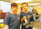 Ball-throwing robots compete