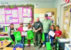 Second grade students awarded by Masons for reading challenge