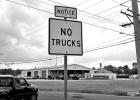 Corner of Mt Pleasant and 271 - Notice - No Trucks Corner of Mt Pleasant and 271 - Notice - No Trucks