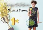 Freshman Maximus Tutone placed 1st in the JV Boys Singles Championship match. Pirate tennis team claims JV boys singles, varsity mixed doubles, varsity girls singles title at Hughes Springs Slam