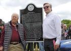 Official Shelby Historical Marker dedicated at Leesburg