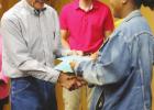 Armour, Yantis presented scholarships from retired teachers