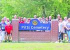 Rotary sponsors Pitts Cemetery sign