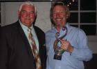 Richard Bradshaw, Volunteer of the Year, with Chamber President James Wallace. COURTESY PHOTO Annual Chamber Banquet lauds community members
