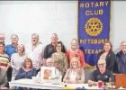 GAZETTE PHOTOS / ELLIS KNOX Members of the Pittsburg Rotary attended the noon meeting Wednesday, Oct. 23, to donate their change, bills and checks to Rotary International to end the of the disease Polio in the world. County and City declare End Polio Day