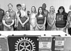 The ten scholarship recipients with President Bill Dixon and Scholarship Committee Chair, Kay Green