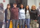 Left to right: President Guy Cayo, Debbie Graham, Robert Bernhardt, Pittsburg students Jessica Castro and Alisa Rivera, Roni Arias, and Christian Yantis. GAZETTE PHOTOS / ELIZABETH LANNING Rotary Club hears from RYLA campers, recaps awards