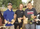 Pictured: Amy Vazquez, Kaden Groda, Garrett Phillips, Honors Biology Professor Dr. Chris McAllister, and Alison Majors Collecting Samples COURTESY PHOTO Biology Honors students make first documented findings of Tardigrades in Northeast Texas