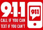 Text-to-911 services available 