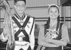 GAZETTE PHOTO / ELLIS KNOX The Bandsman of the week for week eight are Victor Arreola (left) and Daniela Villanueva. These two were selected this week for their crisp marching, attention to their music, and dedication to the Pitt Article Image Alt Text