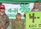 Three young men on a 4H project