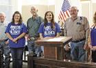 Members of CASA and the Commissioners Court upon approval of the Resolution to make April Child Abuse Awareness Month. Commissioners Court approves CASA resolution