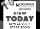 Continuing Education enrolling for a variety of classes
