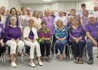 Back row standing--Left to right: Carol Kinsey,Georgia Gibson, Ginny Jones, Larry Brough, Jo Britt, Gary Britt, Curtis Bourland, Frank Harrison, Pat Patrick. Middle row standing--Left to right: Lisa Looney, Barbara Williams, Dotsy Miller, Janie Wolaver, S Pittsburg Club raises $900 for The Longest Day