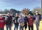 Rotarians Rusty Dill, Bill Dixon, Ein Griffin, Sabin Warrick, Perry Wilson, David Veilliette, and in the middle Michael Shaston Rotarians Rusty Dill, Bill Dixon, Ein Griffin, Sabin Warrick, Perry Wilson, David Veilliette, and in the middle Michael Shaston