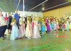 Little Miss Peach Queens enjoy their evening at the ball