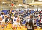 Jacob Graham drives to the basket during Pittsburg’s bi-district game against Lindale last week. The Pirates fell to the Eagles, 47-35. COURTESY PHOTO Pirate b-ball falls to Lindale in bi-district