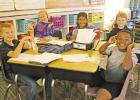 The 3rd graders really enjoyed their gifts of colored headsets. COURTESY PHOTO Rotary donates headsets to third graders