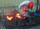 Nine brands may be cast at one time in this “packer.” Pittsburg Foundry, a small business with a large impact