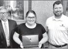 COURTESY PHOTO Cypress Bank gives laptop for Presidential Scholar
