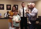 Brayden Robertson recognized for saving family from house fire