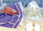 Car thief arrested in possession of drugs, firearm