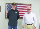 Commander Frank Harrison (left) and Frank Conrad (right)