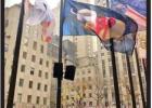 Local artists’ flags flown over Rockefeller Center’s skating rink