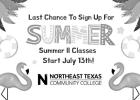There’s still time to enroll for Summer classes