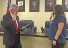 Mayor Abernathy administered the Oath of Office to Pittsburg’s new City Attorney and Municipal Judge on the morning of February 8. Lori Chism, who has served as the Municipal Judge for several months, is vacating the position to serve as the new City At New City Attorney and Municipal Judge take Oath of Office