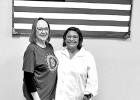 Linda Harrison, PDBC Director/Manager and Laura Perez, Alzheimer Rep Pittsburg Duplicate Bridge Club participates in Alzheimer Programs