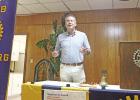 Rotarian Christian Yantis explains the importance in showing teacher appreciation. Rotarian Christian Yantis explains the importance in showing teacher appreciation.